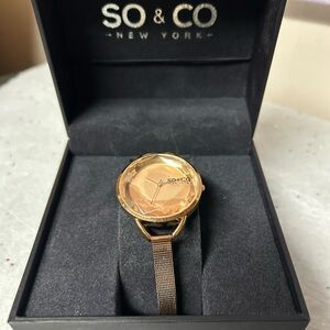 BRAND NEW-So&Co Sophisticated Rose Gold Watch
